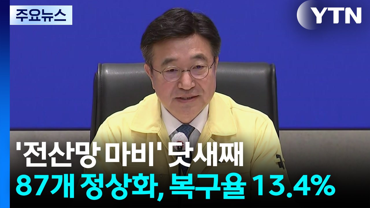 '전산망 마비' 닷새째...87개 정상화, 복구율 13.4% / YTN