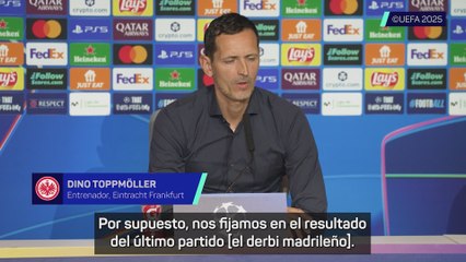 Toppmöller y Burkardt, rueda de prensa previa al Atlético de Madrid vs. Eintracht de Frankfurt