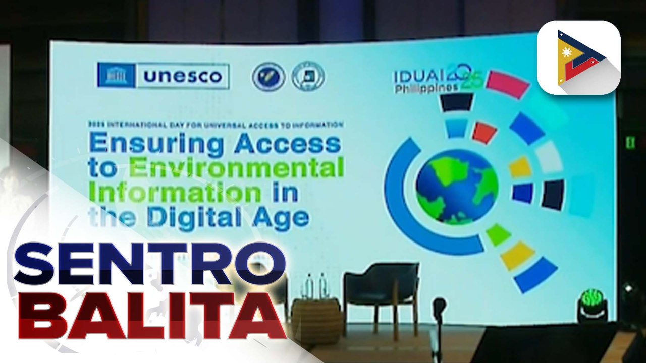 Public participation sa climate at environmental issues, isa sa mga tinalakay sa International Day for Universal Access to Information 2025 | ulat ni Gab Villegas