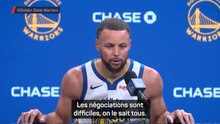 Golden State Warriors - Steph Curry sur Kuminga : "Les négociations sont dures, mais il doit rester professionnel"