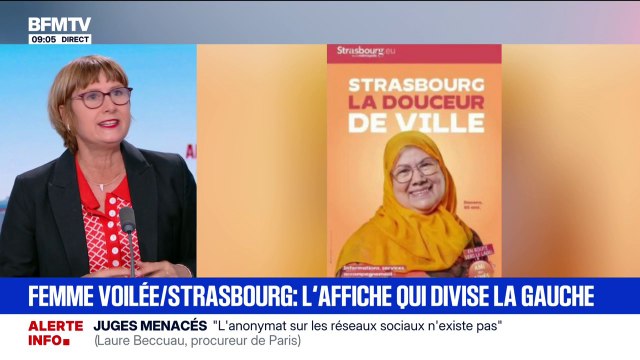 Strasbourg: une affiche représentant une femme voilée divise la gauche locale
