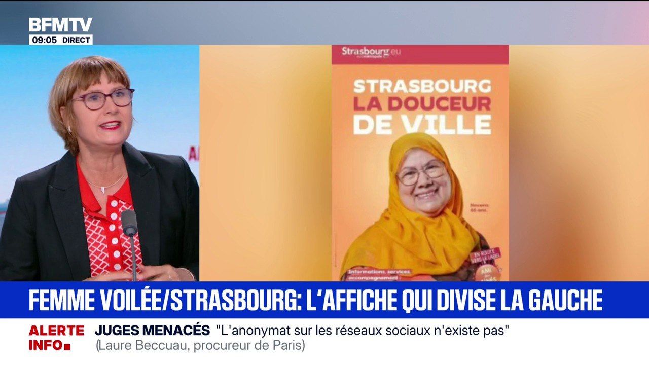 Strasbourg: une affiche représentant une femme voilée divise la gauche locale