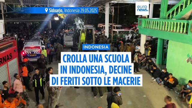Crolla una scuola in Indonesia, almeno un morto e cento feriti