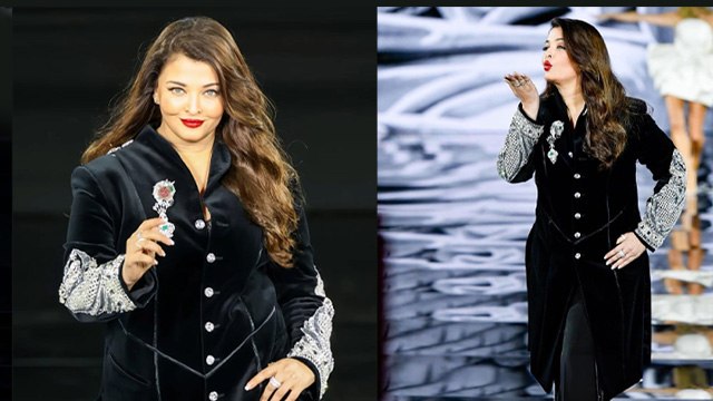 Aishwarya Rai Paris Fashion Week Look Troll, Old Black Outfit में Ramp Walk करते सांसे फूली