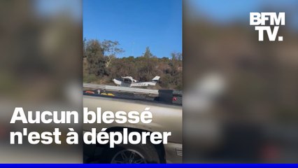 Un avion contraint d'atterrir d'urgence sur une autoroute à San Diego à l'heure de pointe