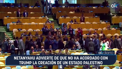Netanyahu advierte de que no ha acordado con Trump la creación de un Estado palestino
