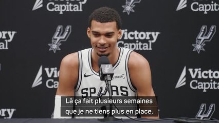 Spurs - Wembanyama : "Ça fait plusieurs semaines que je ne tiens plus en place"
