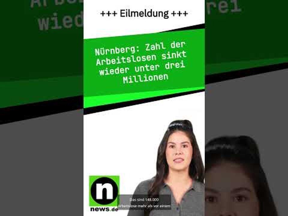 Zahl der Arbeitslosen sinkt wieder unter drei Millionen