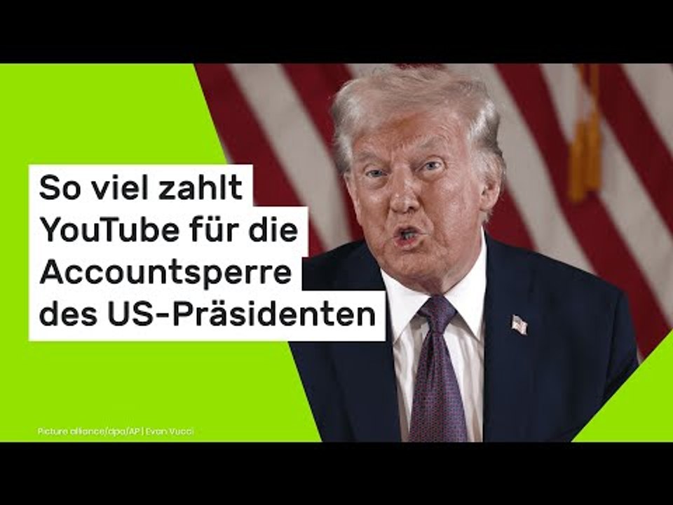 Donald Trump: So viel zahlt YouTube für die Accountsperre des US-Präsidenten