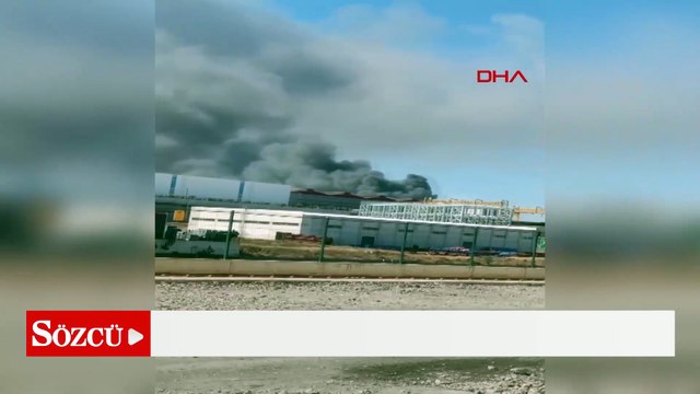 İzmir'in Aliağa ilçesinde fabrika yangını