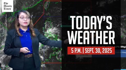 Today's Weather, 5 P.M. | Sept. 30, 2025
