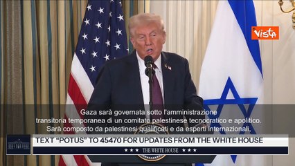 Board of Peace per Gaza, Trump: Presiederò organismo transizione con ex premier Gb Tony Blair