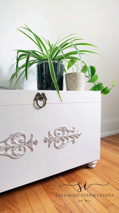 Thrifted Blanket Box Makeover