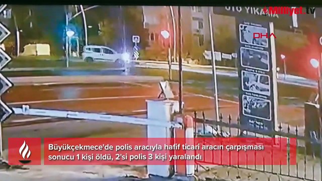 Büyükçekmece’de polis takibi feci kazayla sonlandı: 1 ölü, 2'si polis 3 yaralı