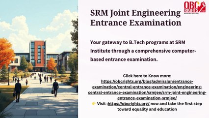 SRM Joint Engineering Entrance Examination (SRMJEE)