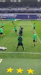 Ligue des champions : entraînement de l'Union sur le terrain d'Anderlecht