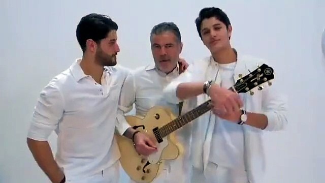 فيديو ظريف يجمع شقيق راغب علامة ونجليه