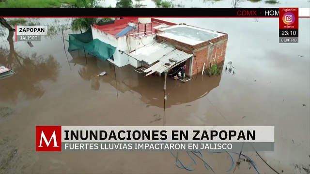Inundaciones en Zapopan y Tototlán por fuertes lluvias dejan cientos de hogares afectados