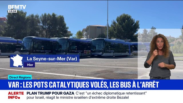Dans le Var, 11 pots catalytiques de bus de ville ont été volés et engendrent des perturbations sur le réseau de transport