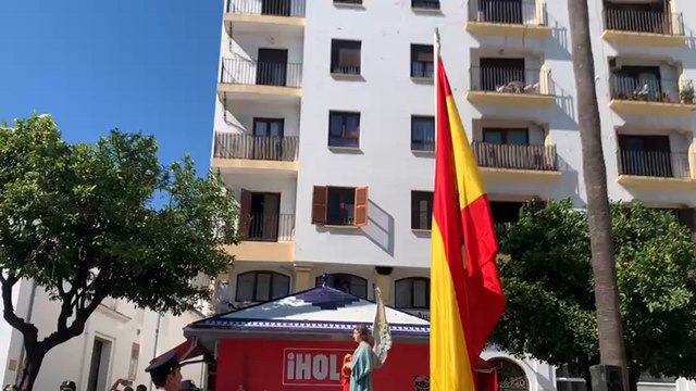 Acto de los Ángeles Custodios en Algeciras por la Policía Nacional