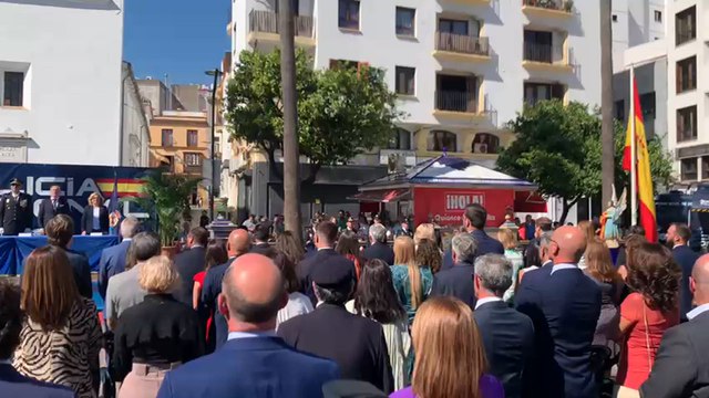 Acto de la Policía Nacional por los Ángeles Custodios en Algeciras