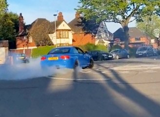 Brazen gang nailed after filming themselves doing wheel spins in stolen cars