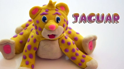 Learn How to Make a Jaguar with Play Doh Colors | Fun Craft Videos for Kids