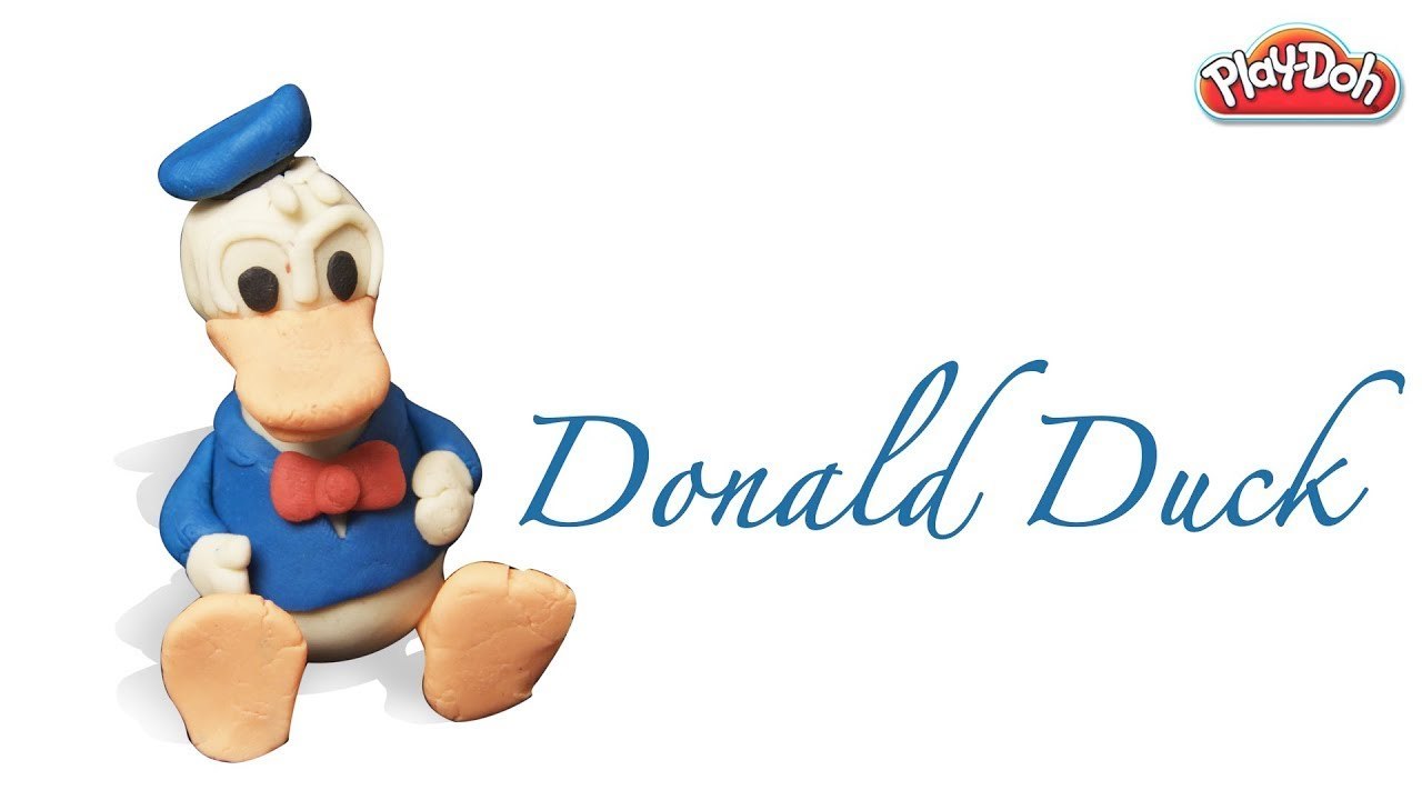 How to Make Donald Duck Step by Step With Clay for Kids