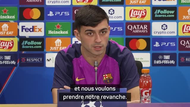 Barcelone - Pedri veut prendre sa revanche face à l'une des meilleures équipes du monde