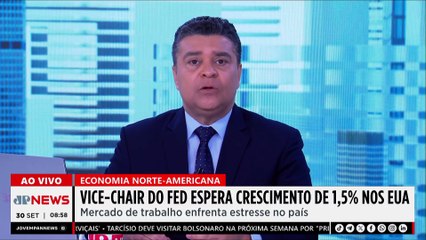 Vice-Chair do Fed espera crescimento de 1,5% nos EUA; Alan Ghani analisa