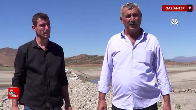 Gaziantep’te baraj suyunda çekilme: Tarihi demiryolu köprüsü ortaya çıktı