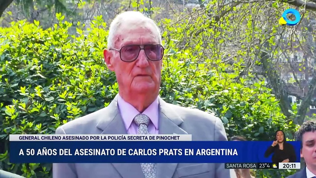 Acto a 50 años del asesinato de Carlos Prats en la Argentina