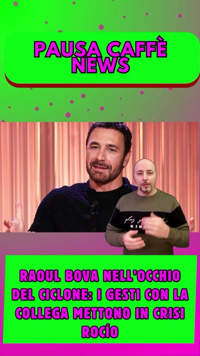 Raoul Bova nell’occhio del ciclone i gesti con la collega mettono in crisi Rocío