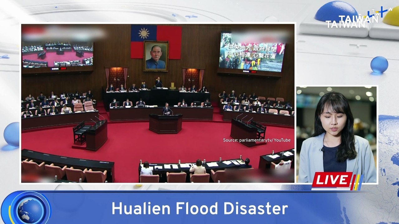 Premier Urges Fast Recovery for Flooded Hualien in Legislature