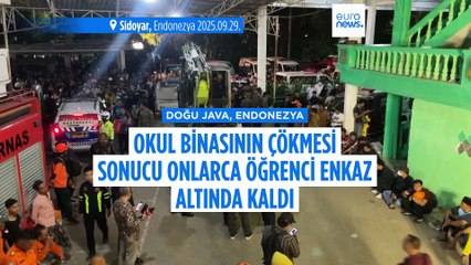 Endonezya'da okul çöktü: Onlarca öğrenci enkaz altında kaldı