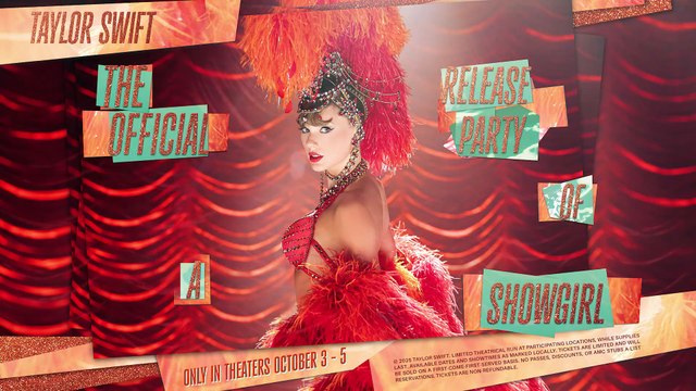 Taylor Swift / The Official Release Party Of A Showgirl Tráiler VO