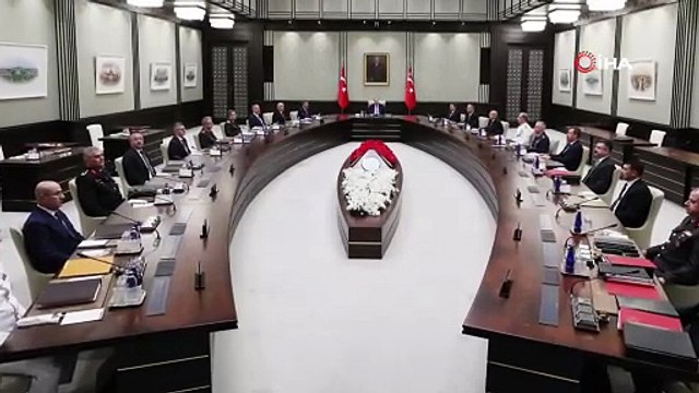 Cumhurbaşkanı Recep Tayyip Erdoğan başkanlığındaki Milli Güvenlik Kurulu (MGK), Cumhurbaşkanlığı Külliyesi’nde toplandı