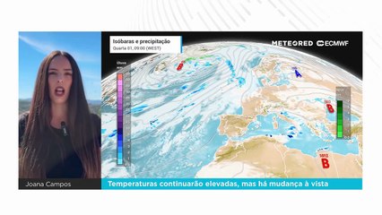 Temperaturas continuarão elevadas, mas há mudança à vista