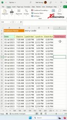 Calculate Total Worked Hours - Excel Tips and Tricks