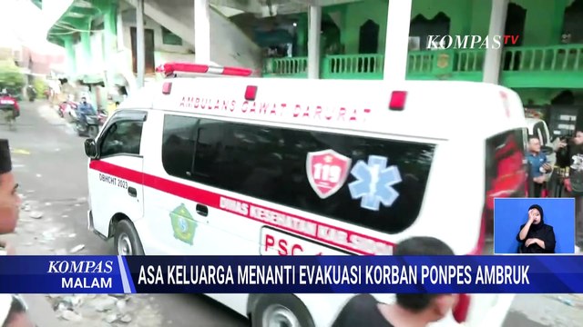 Rintihan Korban Terjebak Reruntuhan Ponpes Ambruk di Sidoarjo, Keluhkan Kesakitan! | KOMPAS MALAM
