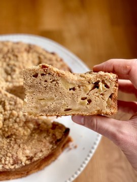 Moelleux aux Pommes avec Topping façon Crumble Croustillant 🍎 | Recette Facile Gâteau pour Goûter