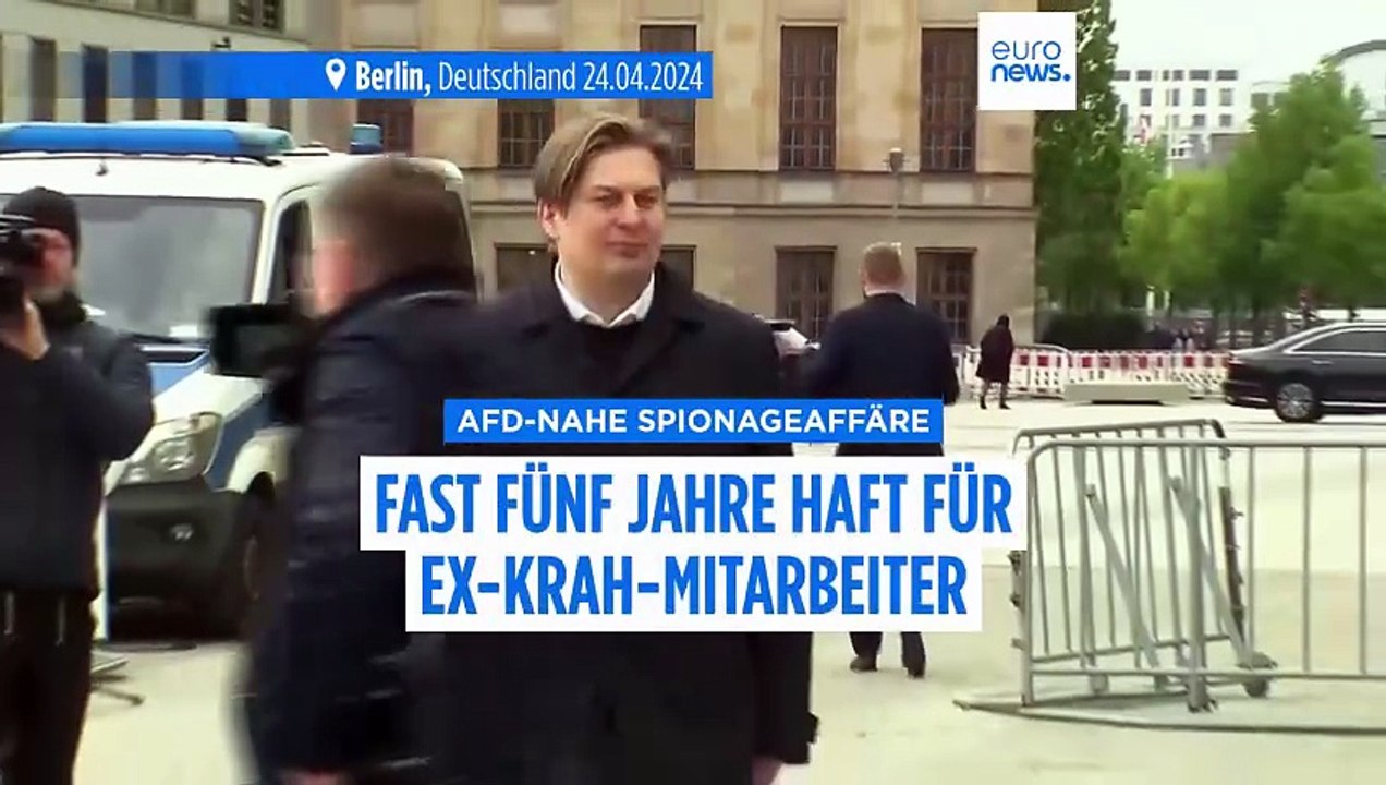 AfD-nahe Spionageaffäre - Fast fünf Jahre Haft für Ex-Krah-Mitarbeiter