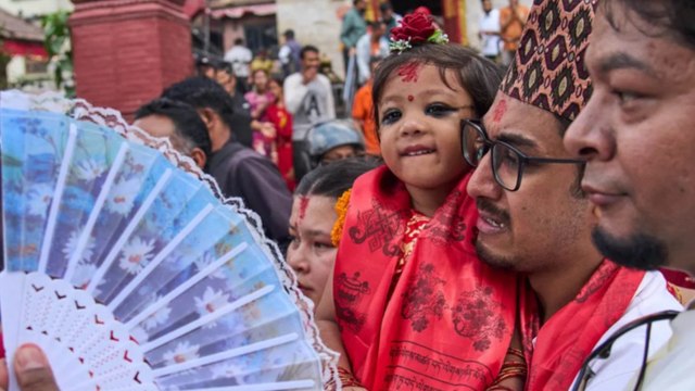 Una niña de dos años ha sido proclamada como la nueva “diosa viviente” en Nepal