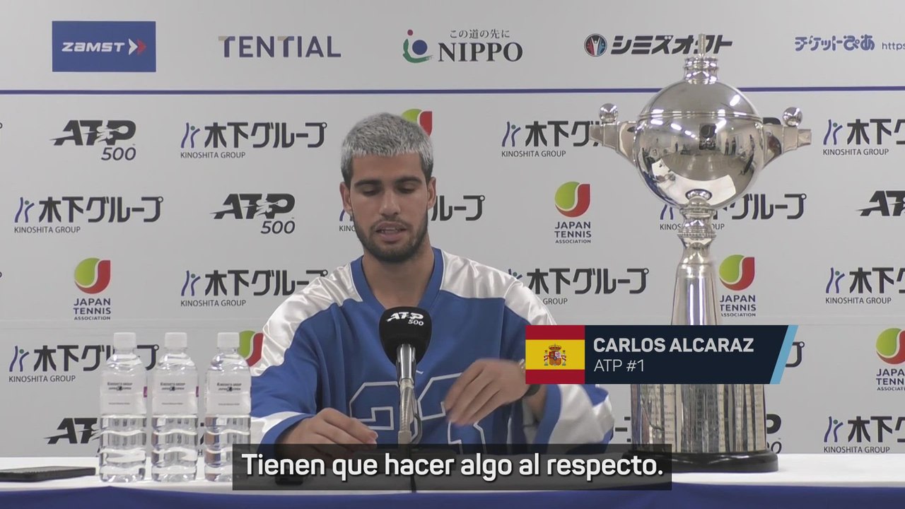 Alcaraz: "Tienen que hacer algo con el calendario, es muy ajustado"