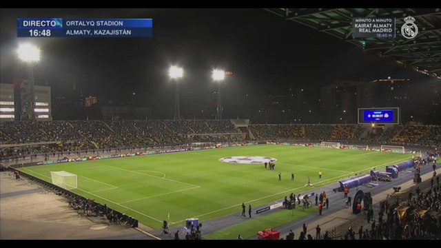 Esto es lo que genera el Real Madrid: vean el estadio del Kairat a 2 horas empezar el partido