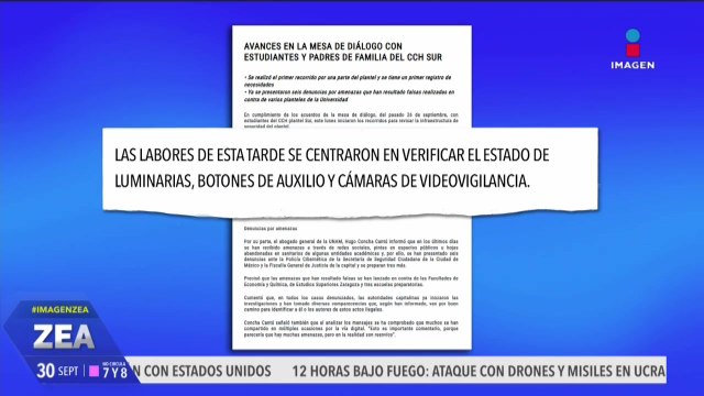 Personal del CCH Sur recorre las instalaciones del plantel