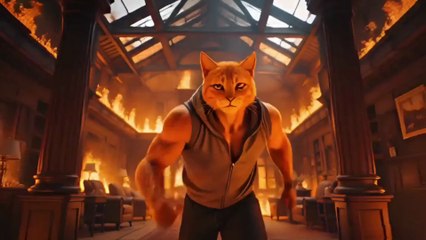 Evil Cat Betrays Pregnant White Cat💔 | Heroic Rescue From Burning House🤩🐾