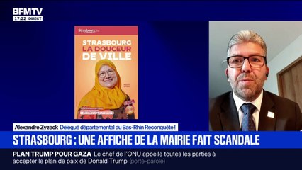 Affiche polémique à Strasbourg: "De mettre du voile sur le domaine public, ça me dérange", lance Alexandre Zyzeck, délégué départemental du Bas-Rhin Reconquête !