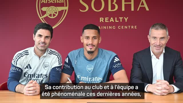 Arsenal - Arteta heureux après la prolongation de Saliba : C'est une grande nouvelle !