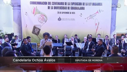 Con la Banda de Música del Estado festejan el centenario de la Ley Orgánica de la UdeG